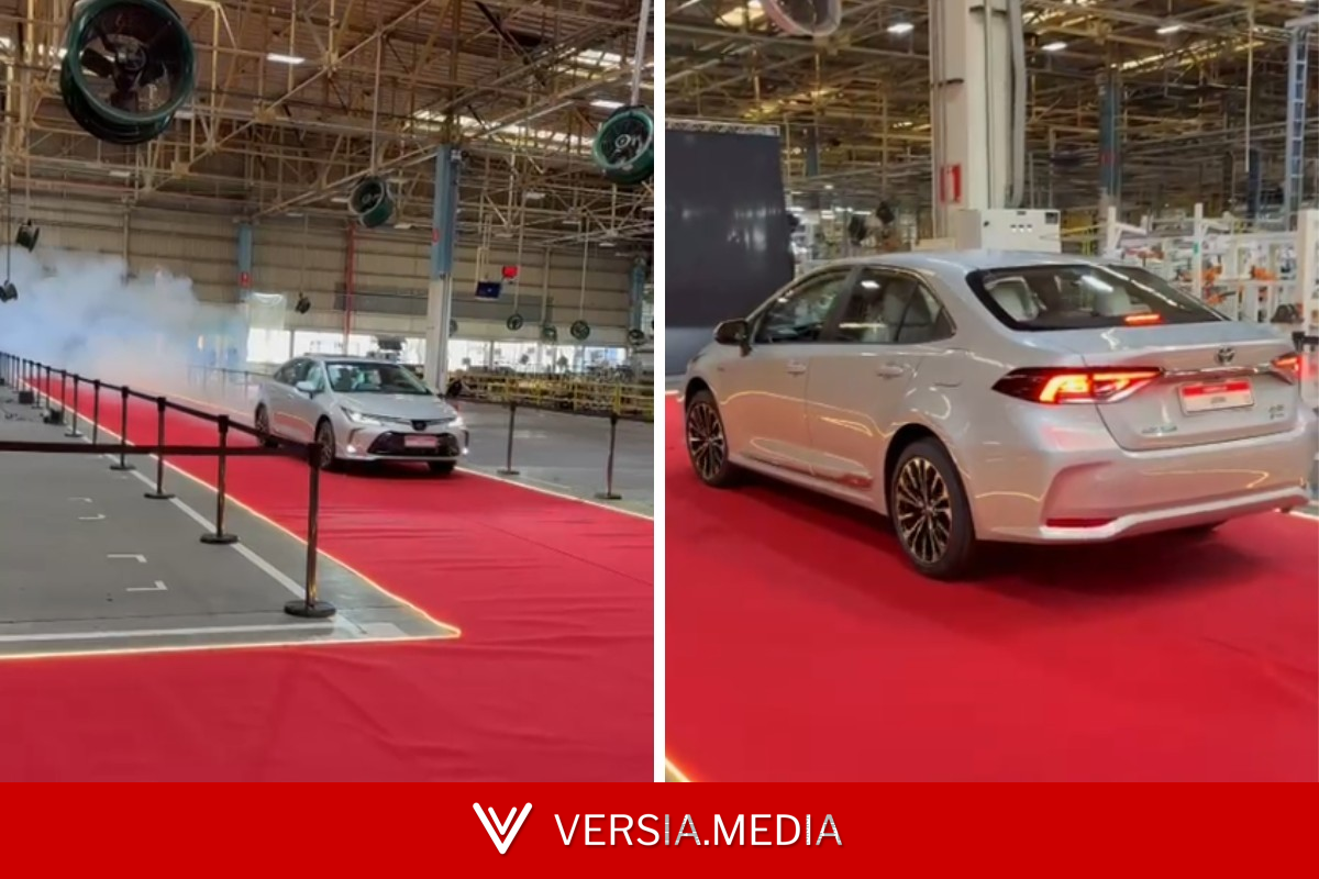 Despedida em tapete vermelho: Toyota produz último Corolla em fábrica de Indaiatuba após 28 anos