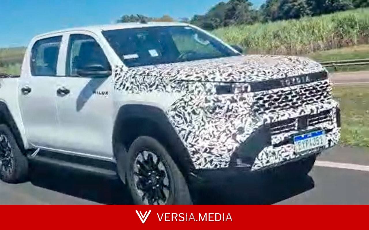 Nova Toyota Hilux 2028 já roda no Brasil e terá versões elétrica e híbrida